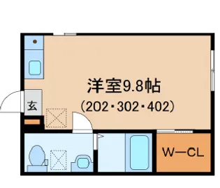 Skytree Hills Mariko【4階】の間取り