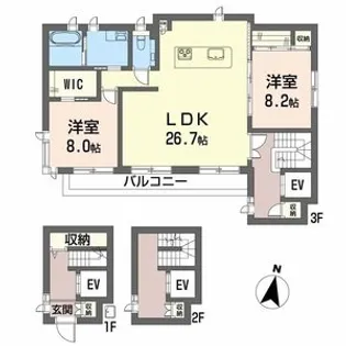 アルーア【3階】の間取り