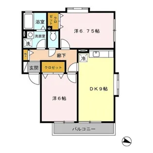 東京都練馬区西大泉6【アパート】の間取り