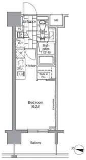 東京都渋谷区恵比寿南1【マンション】の間取り