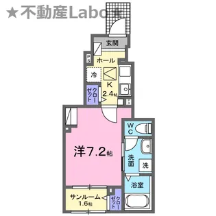 徳島県徳島市伊月町3【アパート】の間取り