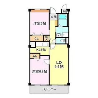 グラシューパルク【3階】の間取り