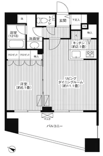 グランハイツ代々木【11階】の間取り