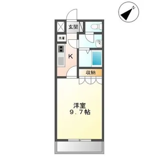 グリーンビューハイム【1階】の間取り