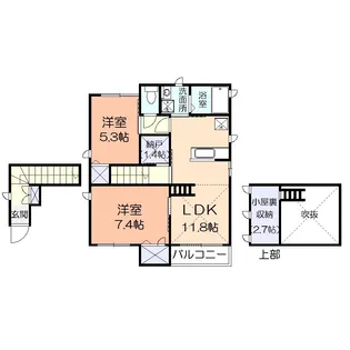 カーサ それいゆA棟【2階】の間取り