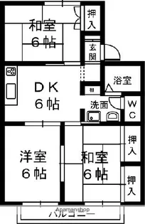 セジュール歩絵夢【2階】の間取り