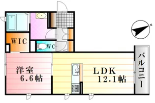ヴァンヴェール緑井II【2階】の間取り