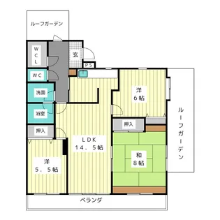 パークノヴァ貴船【4階】の間取り