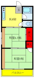 カトレア荘【2階】の間取り