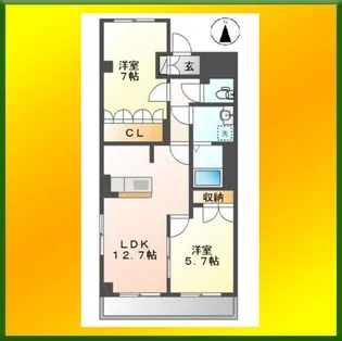 ボン・ポタジェ【3階】の間取り