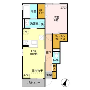 ヴァンヴェール【1階】の間取り
