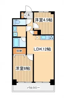 ハピネス飯田6号館【2階】の間取り