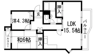 中山五月台7号棟【1階】の間取り