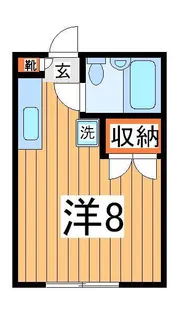 グリーンエイジ秋元【1階】の間取り