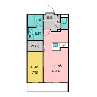 THE 1【3階】の間取り