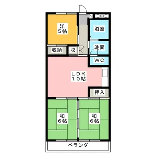 レジデンス光和II【4階】の間取り