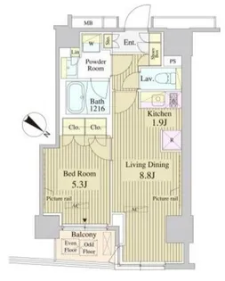セレサ日本橋堀留町【6階】の間取り