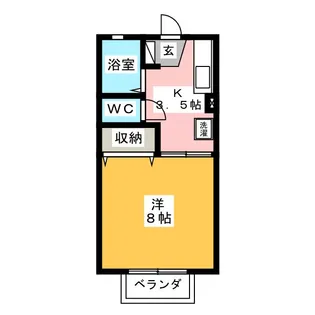 アルカディアFUJI【2階】の間取り