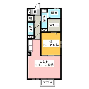 モナリエ青山【2階】の間取り