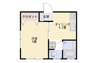 GLANZ MIISA N棟 S棟【2階】の間取り