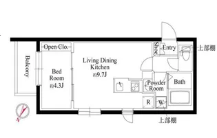 カーサピアッツァ杉並和田【2階】の間取り