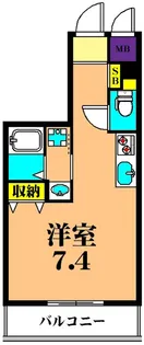 プライマル品川西大井【3階】の間取り