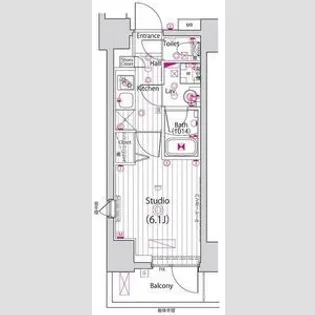 ガーラ・ステーション横浜子安【2階】の間取り