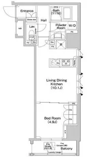 コンフォリア浅草橋【2階】の間取り