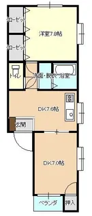 ハイムエクセレント【1階】の間取り