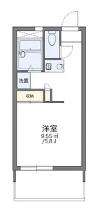 レオパレスヴィルヌーブ(12627)【1階】の間取り