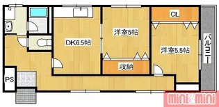 ボヌール鶴見【1階】の間取り