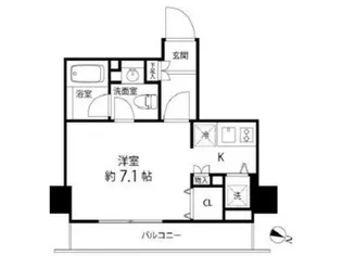 麻布十番レジデンス【7階】の間取り