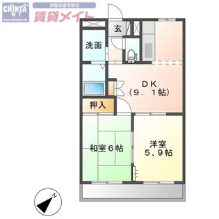 夢ぽりすマキ【2階】の間取り