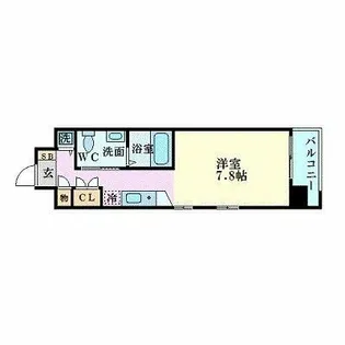 エスリード御堂筋梅田【3階】の間取り