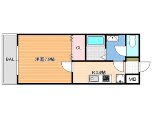 チェリーコーポ【2階】の間取り