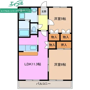 カンタベリー【1階】の間取り