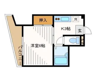 パークサイド神崎【3階】の間取り