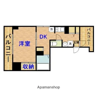 パークサイドビル【5階】の間取り