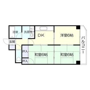 第3鶴丸ハイツ【11階】の間取り