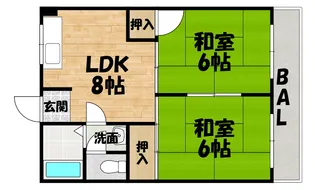 向井コーポ【1階】の間取り