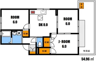 CASA・M・梶川【1階】の間取り