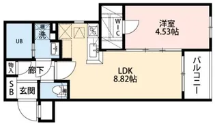 エクシア別府【3階】の間取り
