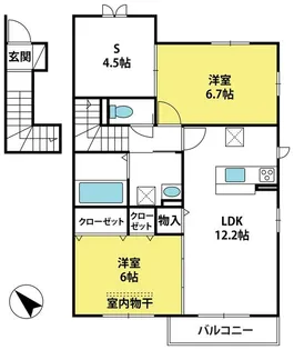 ダイワ・ミュリール【2階】の間取り