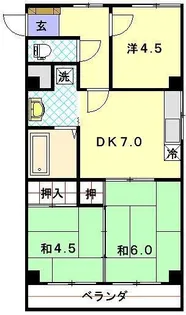 サンシャイン佐々木【3階】の間取り