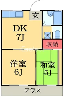 エステートピアMOBARA【1階】の間取り