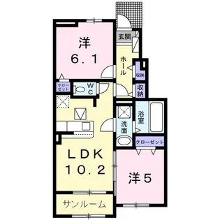 アーク B【1階】の間取り