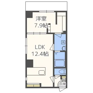 TROIS 2nd(トロワ セカンド)【9階】の間取り