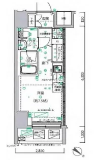 スパシエ横浜アルト【7階】の間取り