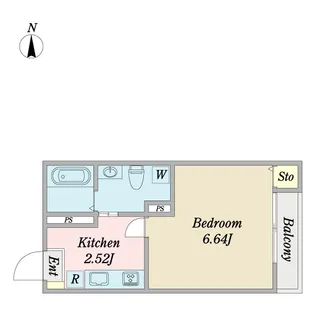 レイコー日暮里【1階】の間取り