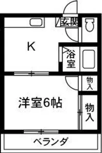 ドミール松本【2階】の間取り